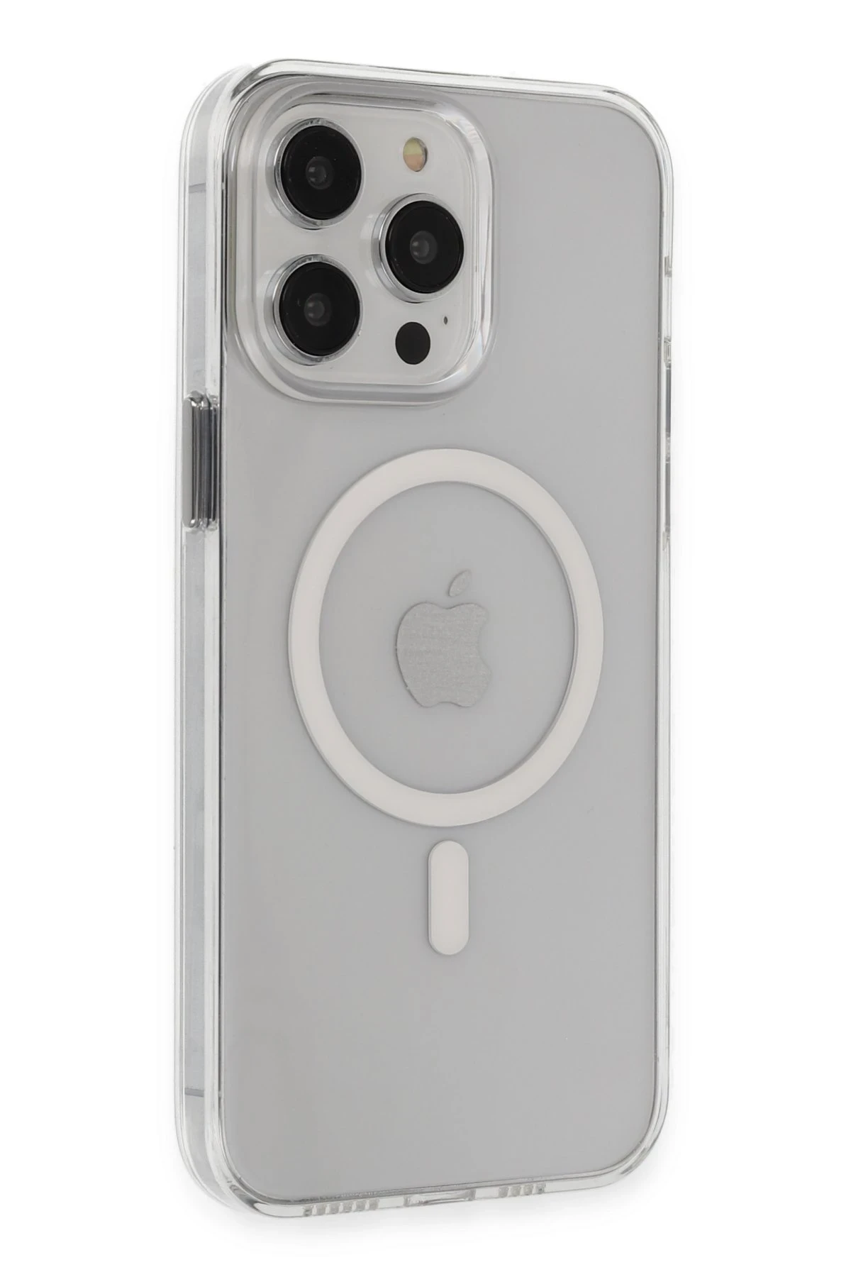 Newface iPhone 15 Pro Max Kılıf Tron Şeffaf Magsafe Kapak - Şeffaf