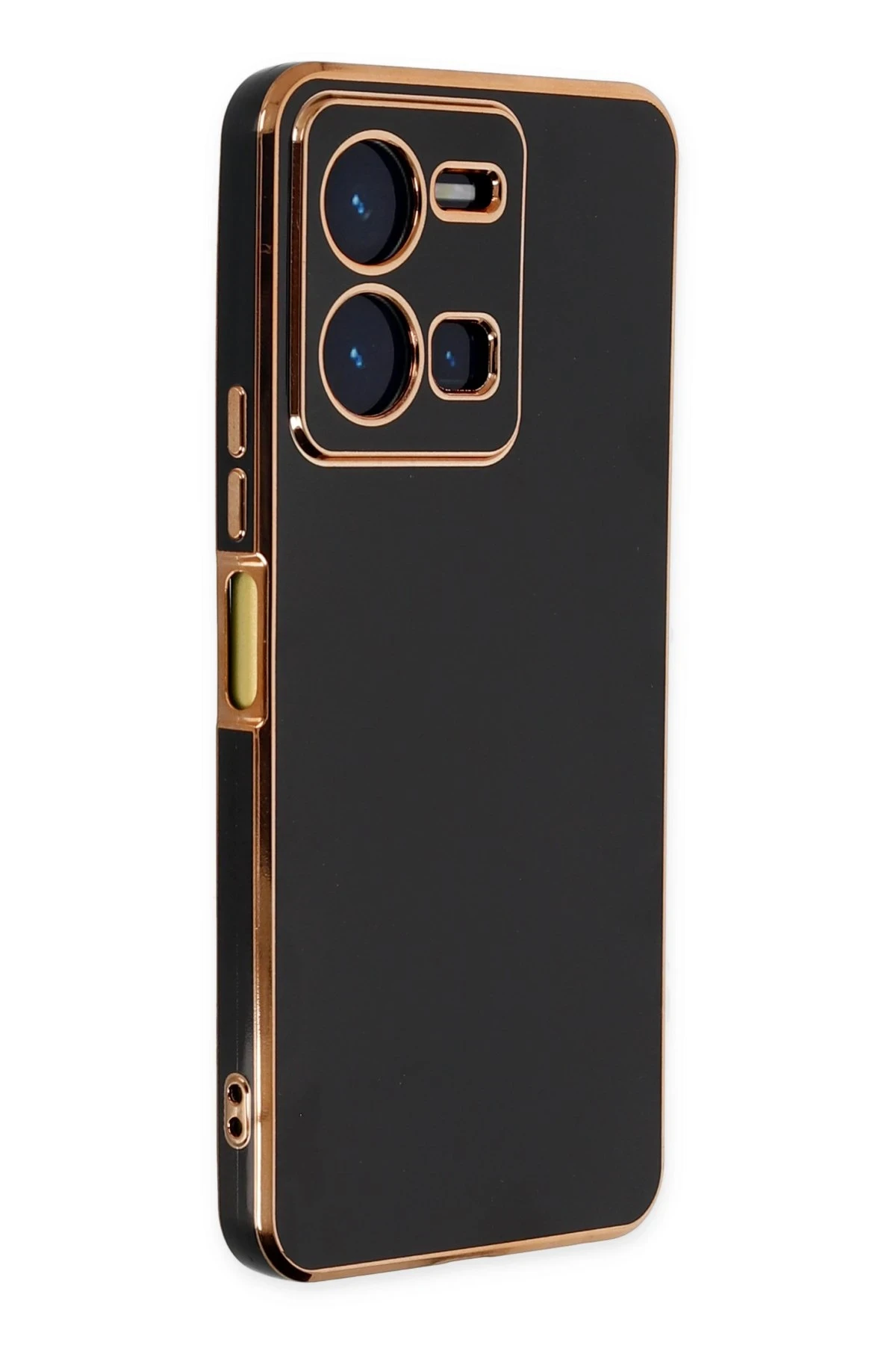 Newface Vivo Y35 Kılıf Volet Silikon - Siyah