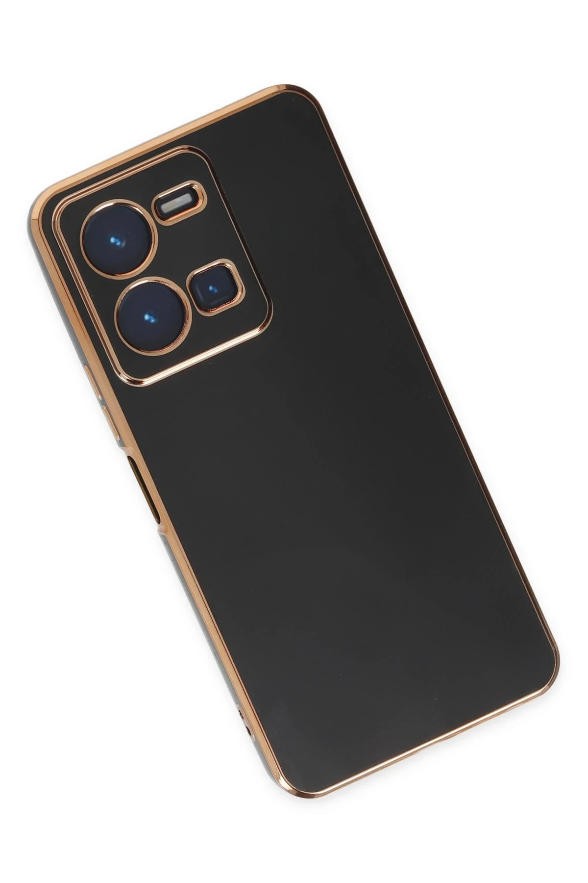 Newface Vivo Y35 Kılıf Volet Silikon - Siyah — görsel 3