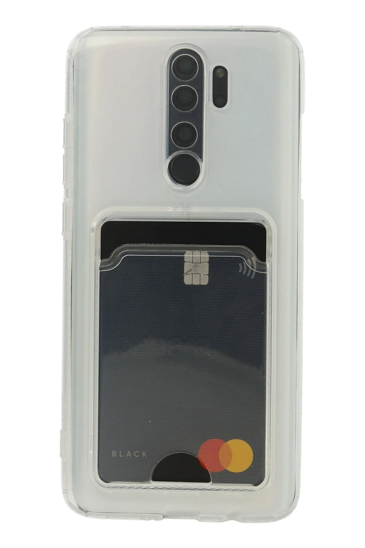 Newface Xiaomi Redmi Note 8 Pro Kılıf Kart Şeffaf Silikon - Şeffaf