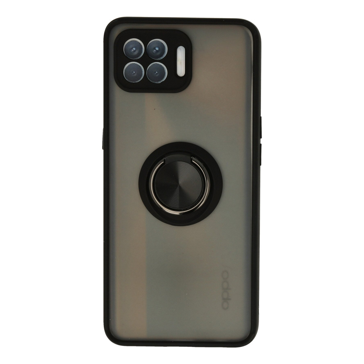 Newface Oppo Reno 4 Lite Kılıf Montreal Yüzüklü Silikon Kapak - Siyah — görsel 7