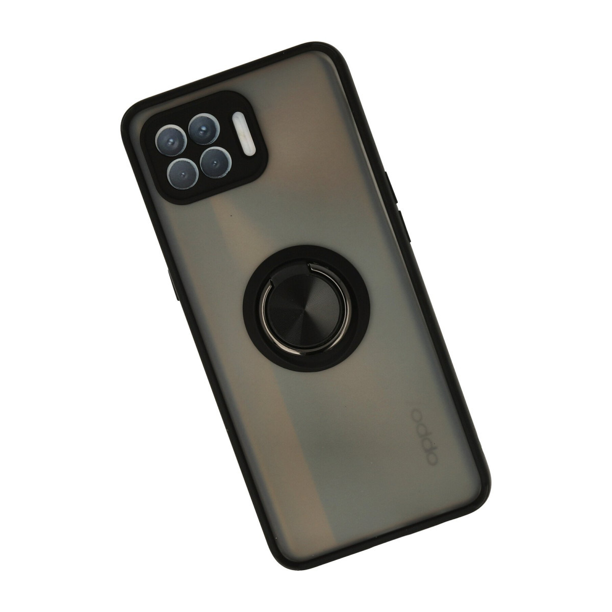 Newface Oppo Reno 4 Lite Kılıf Montreal Yüzüklü Silikon Kapak - Siyah — görsel 8