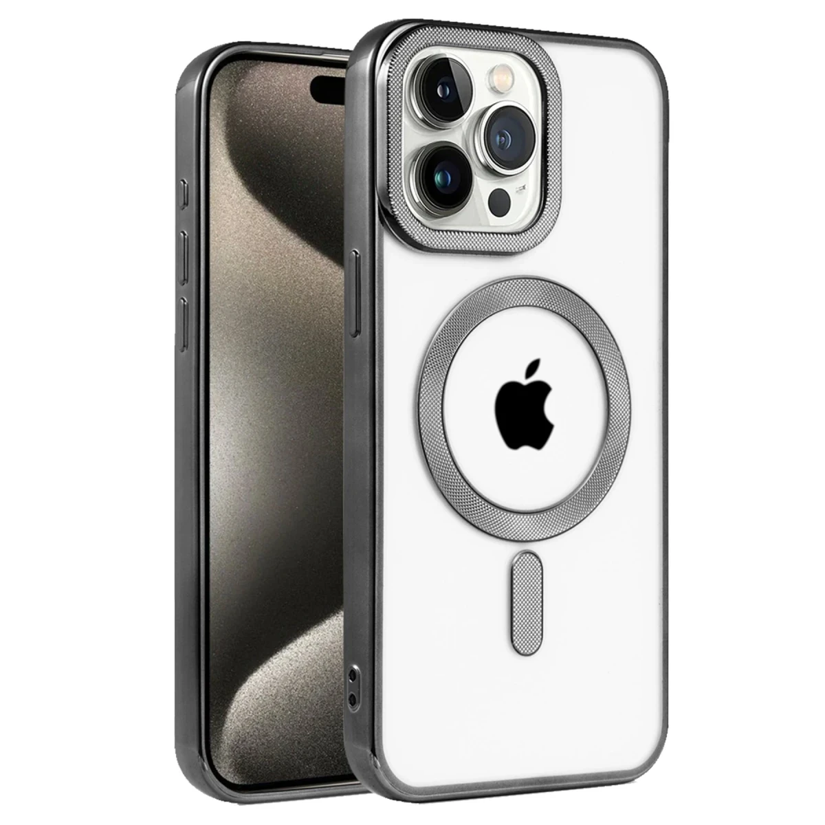 Newface Apple iPhone 14 Pro Kılıf Kronos Magsafe Kapak - Siyah — görsel 4