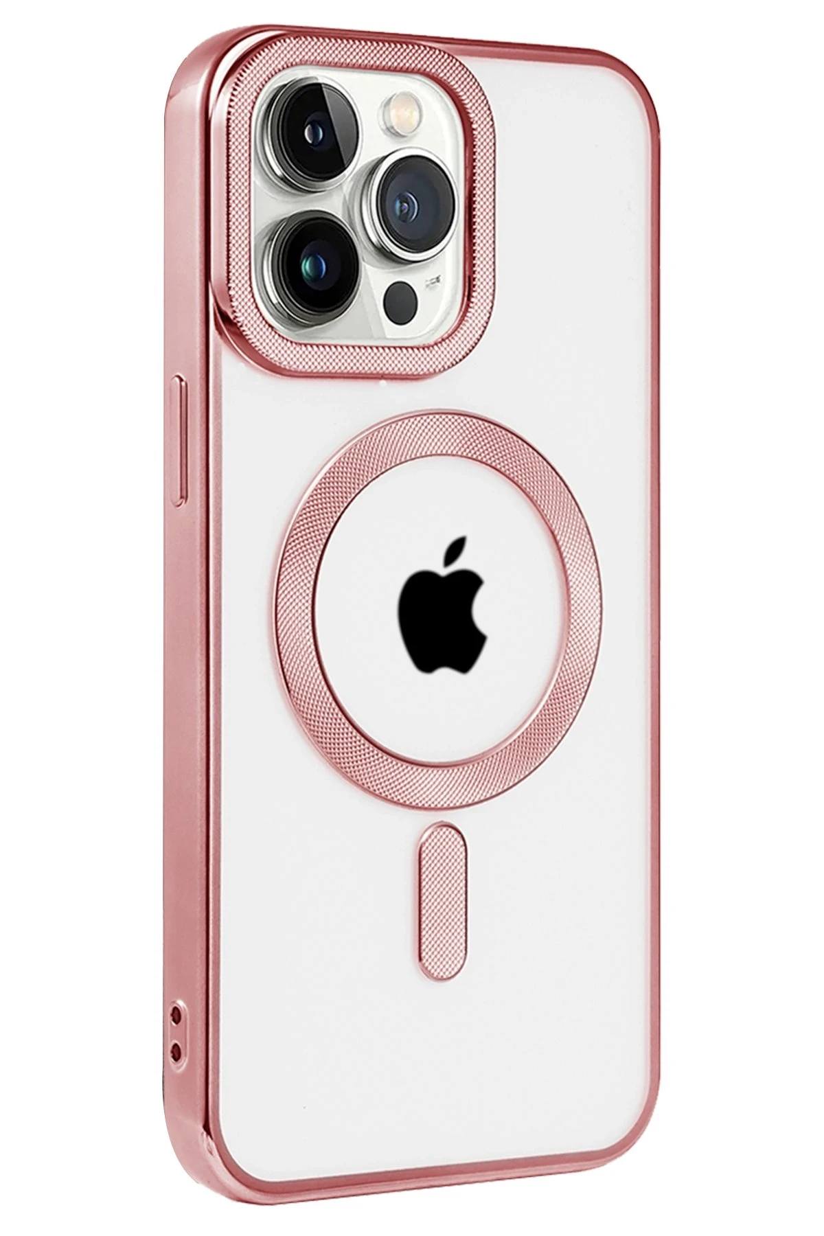 Newface iPhone 14 Pro Kılıf Kronos Magsafe Kapak - Rose Gold