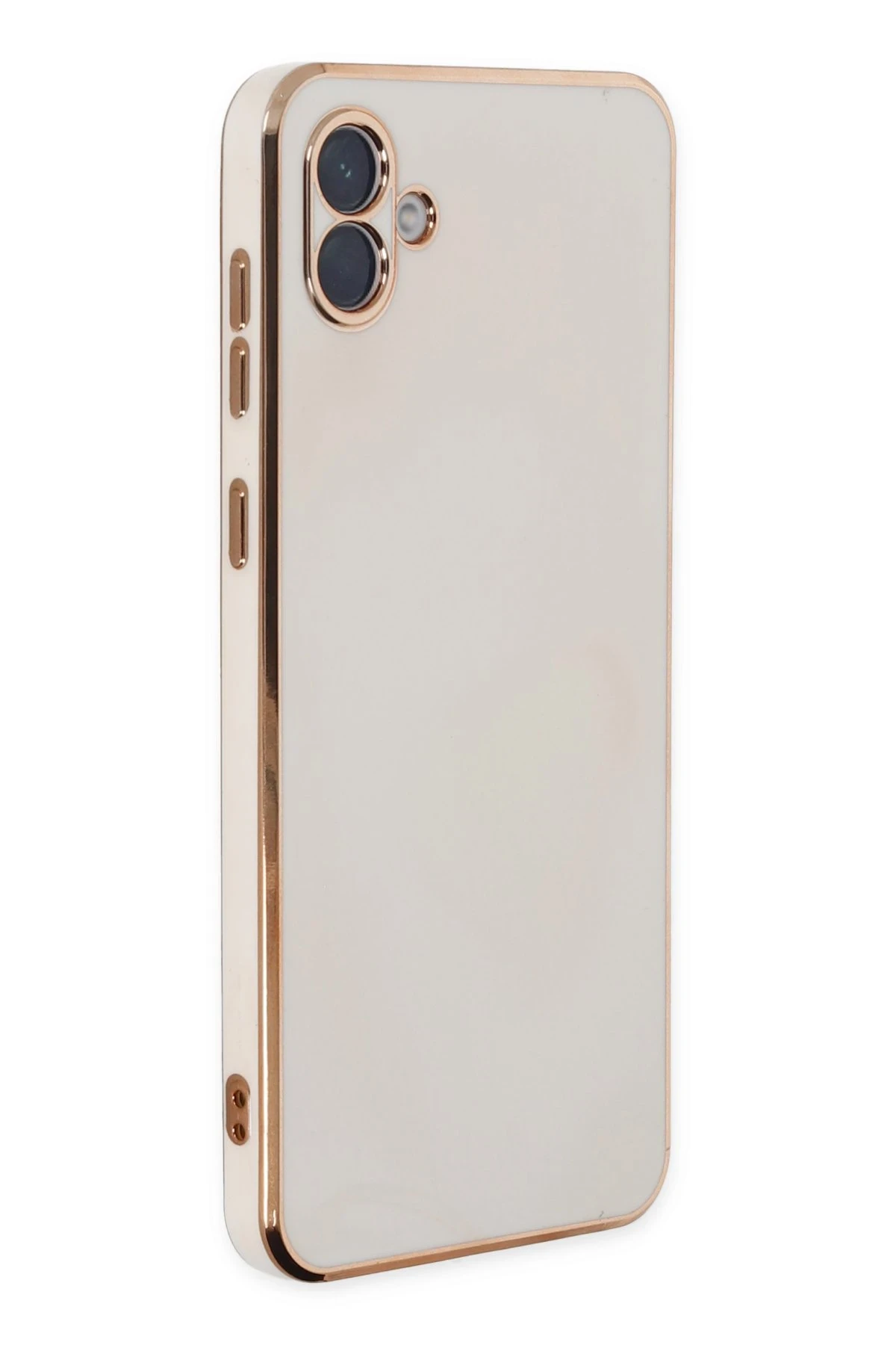 Newface Samsung Galaxy A04 Kılıf Volet Silikon - Beyaz