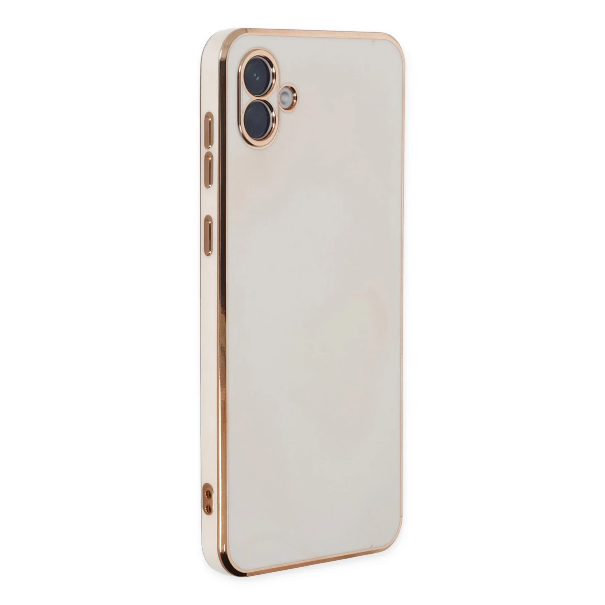 Newface Samsung Galaxy A04 Kılıf Volet Silikon - Beyaz