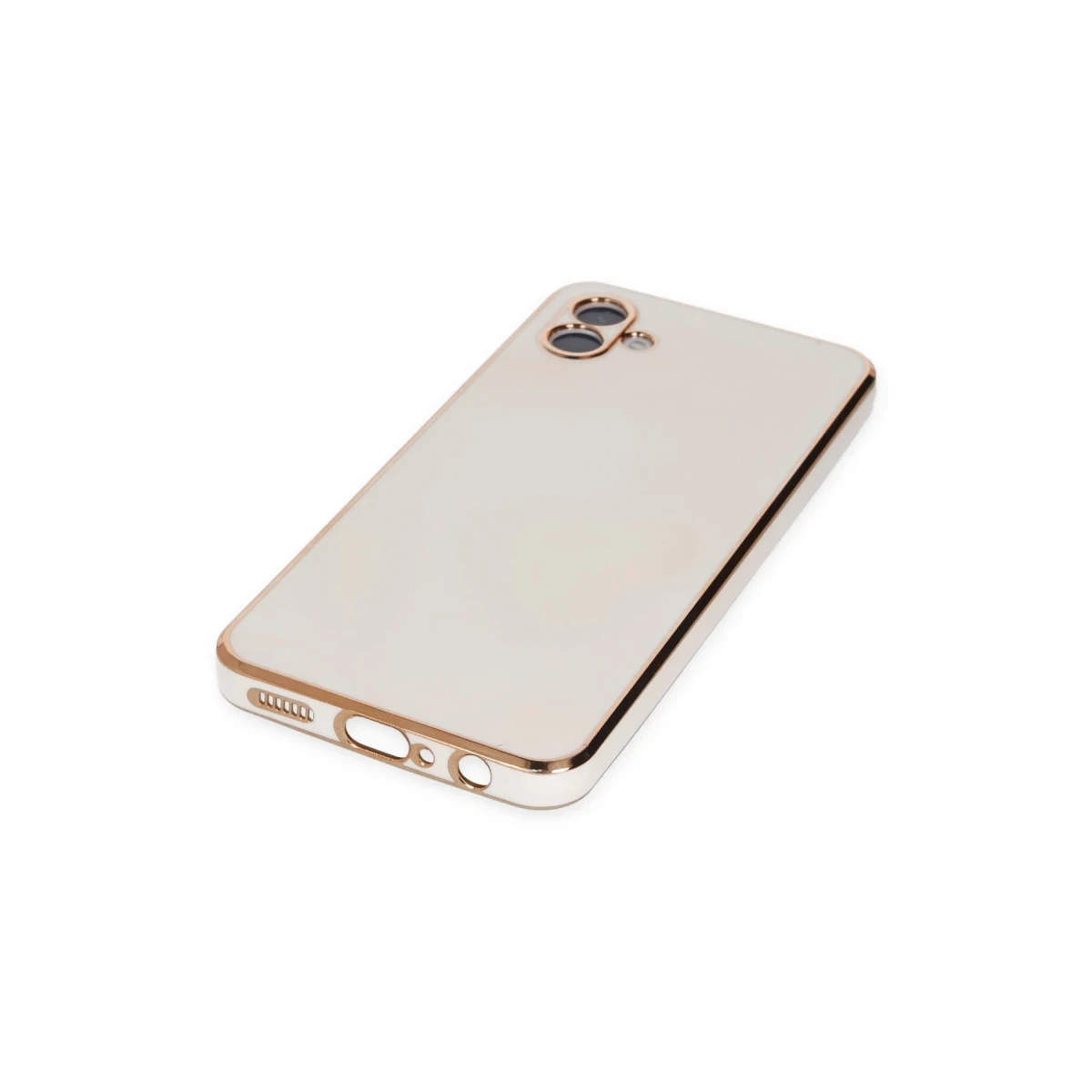 Newface Samsung Galaxy A04 Kılıf Volet Silikon - Beyaz