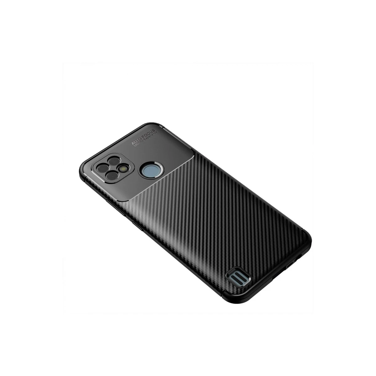 Newface Realme C21 Kılıf Auto Focus Karbon Kapak - Siyah — görsel 5