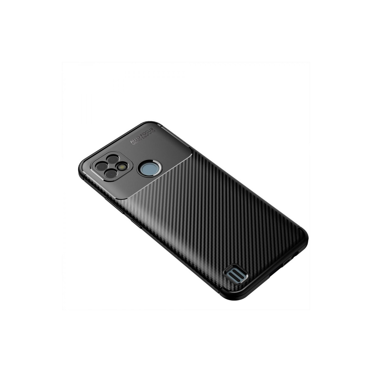 Newface Realme C21 Kılıf Auto Focus Karbon Kapak - Siyah — görsel 8