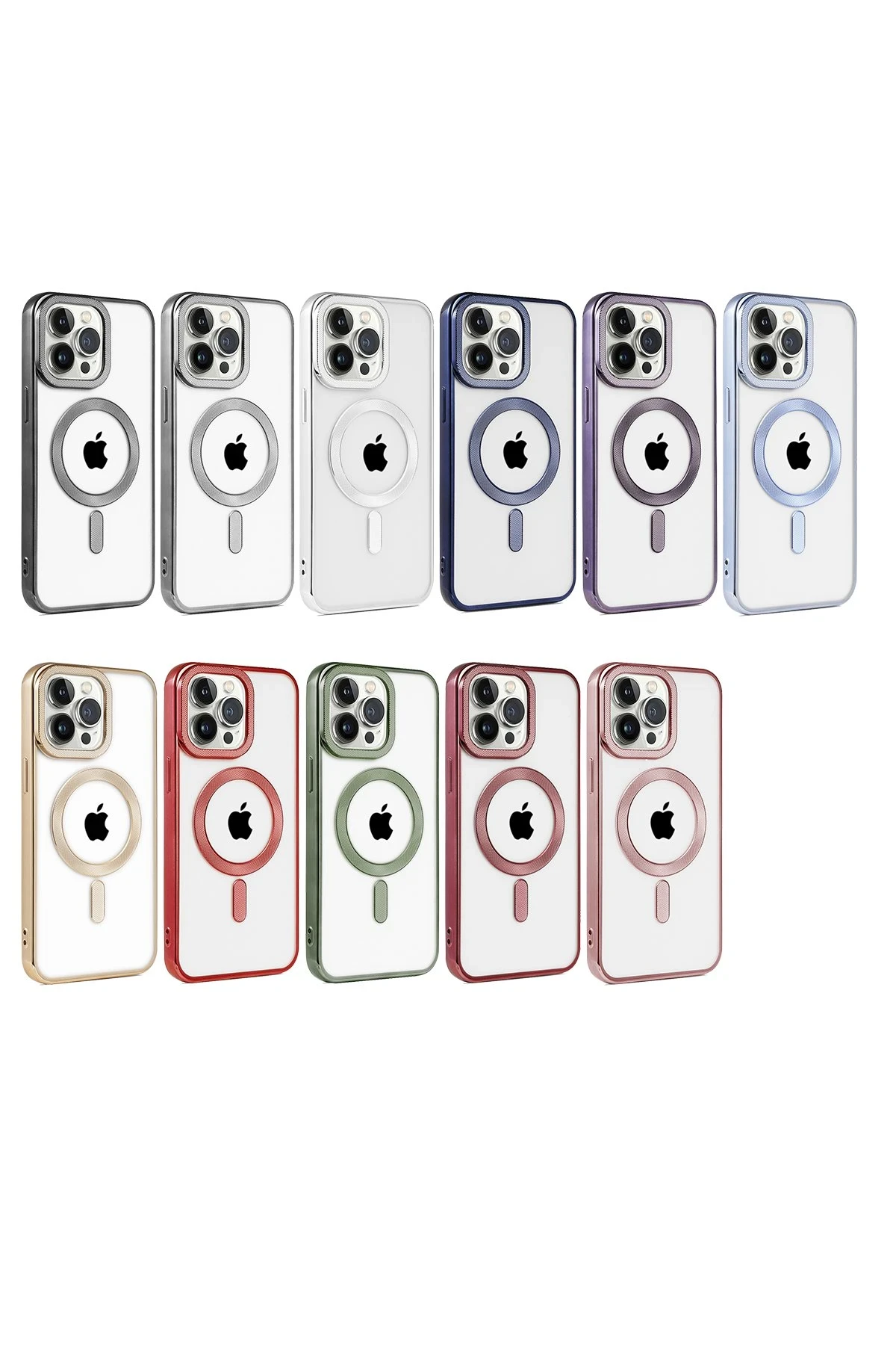 Newface iPhone 14 Pro Max Kılıf Kronos Magsafe Kapak - Sierra Blue