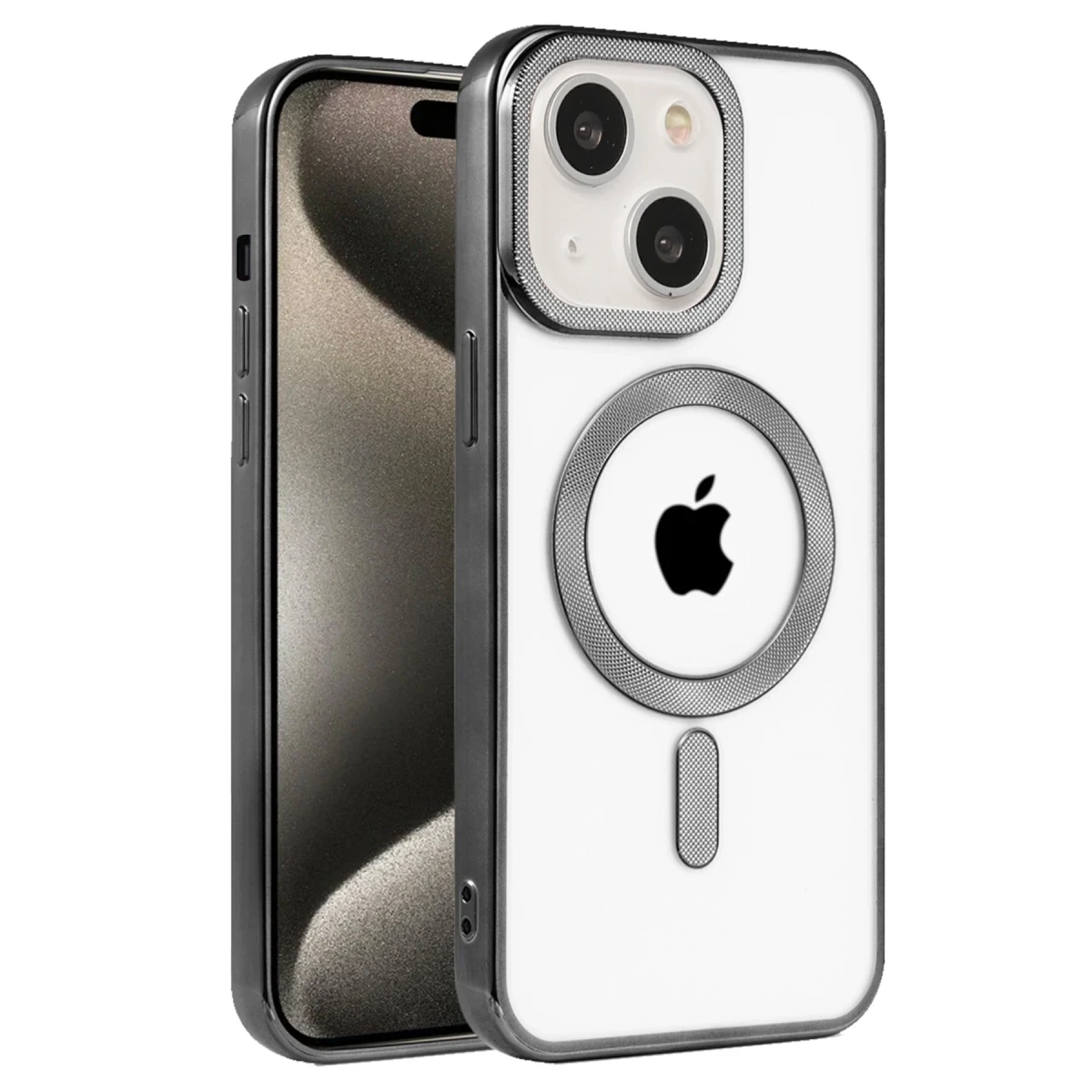 Newface Apple iPhone 15 Kılıf Kronos Magsafe Kapak - Siyah — görsel 4