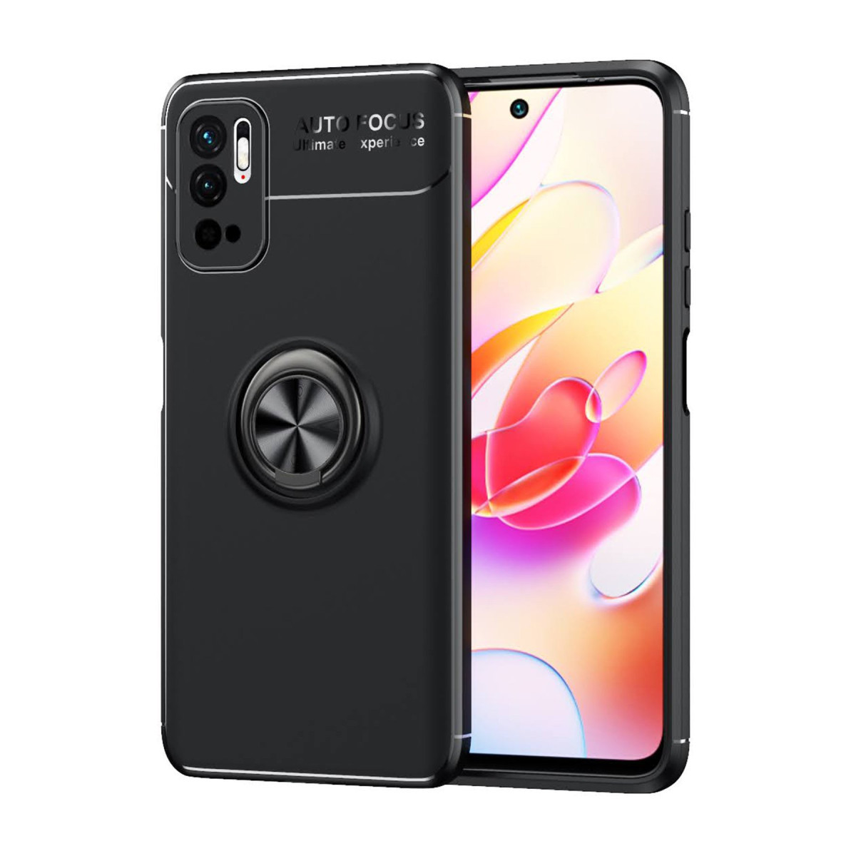 Newface Xiaomi Redmi Note 10 5G Kılıf Range Yüzüklü Silikon - Siyah — görsel 7