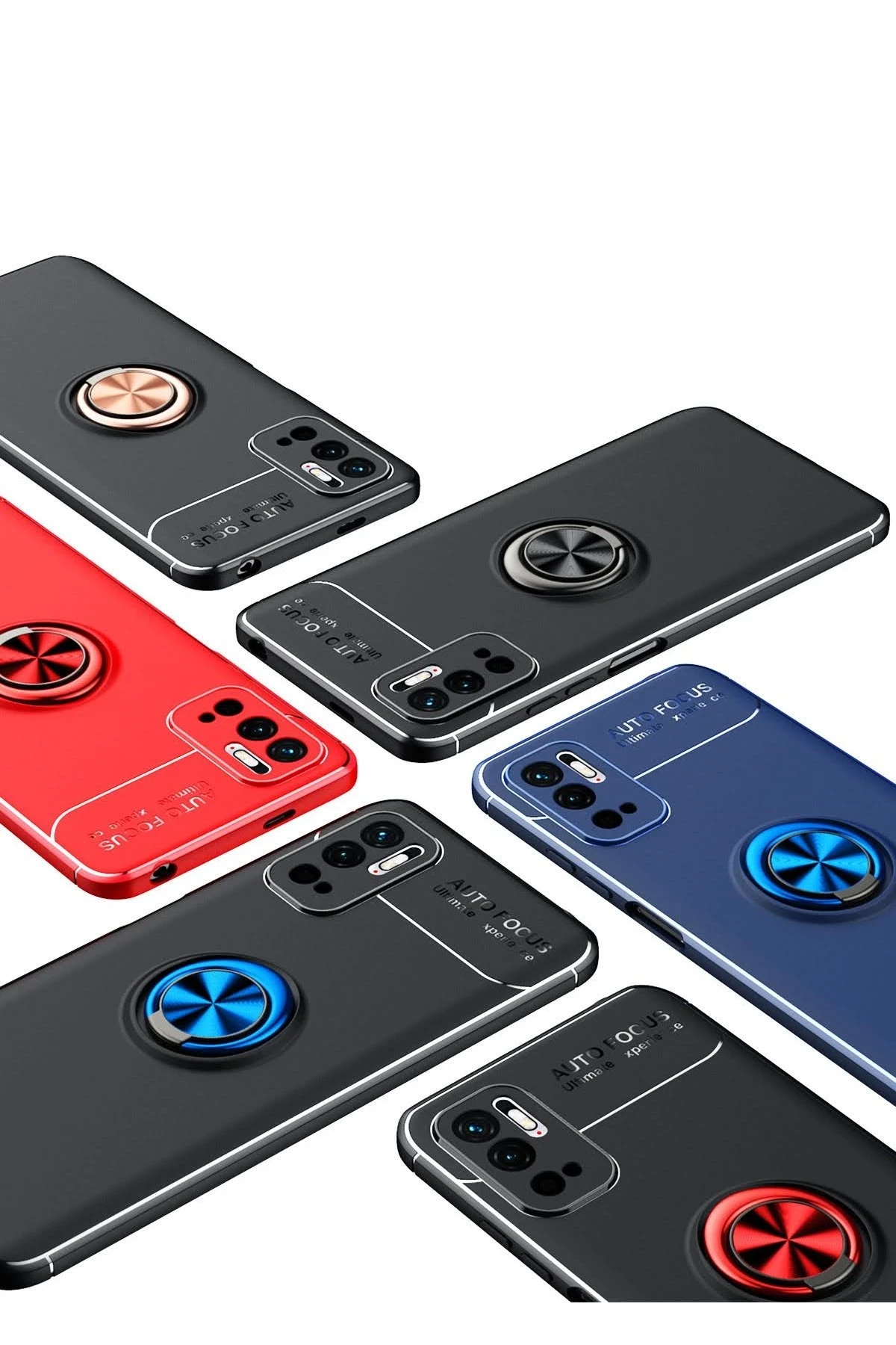 Newface Xiaomi Redmi Note 10 5G Kılıf Range Yüzüklü Silikon - Siyah — görsel 2