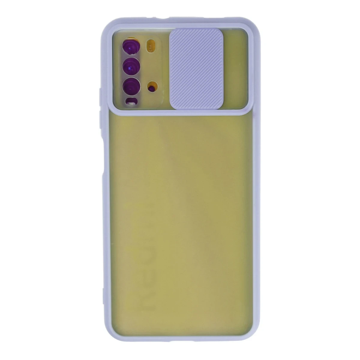 Newface Xiaomi Redmi 9T Kılıf Palm Buzlu Kamera Sürgülü Silikon - Lila