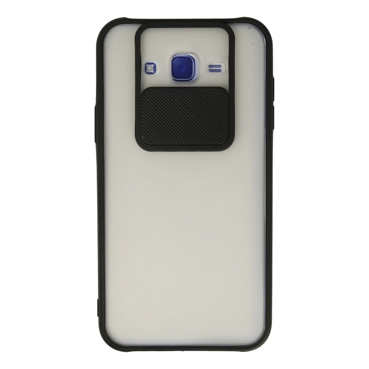 Newface Samsung Galaxy J7 Kılıf Palm Buzlu Kamera Sürgülü Silikon - Siyah — görsel 4