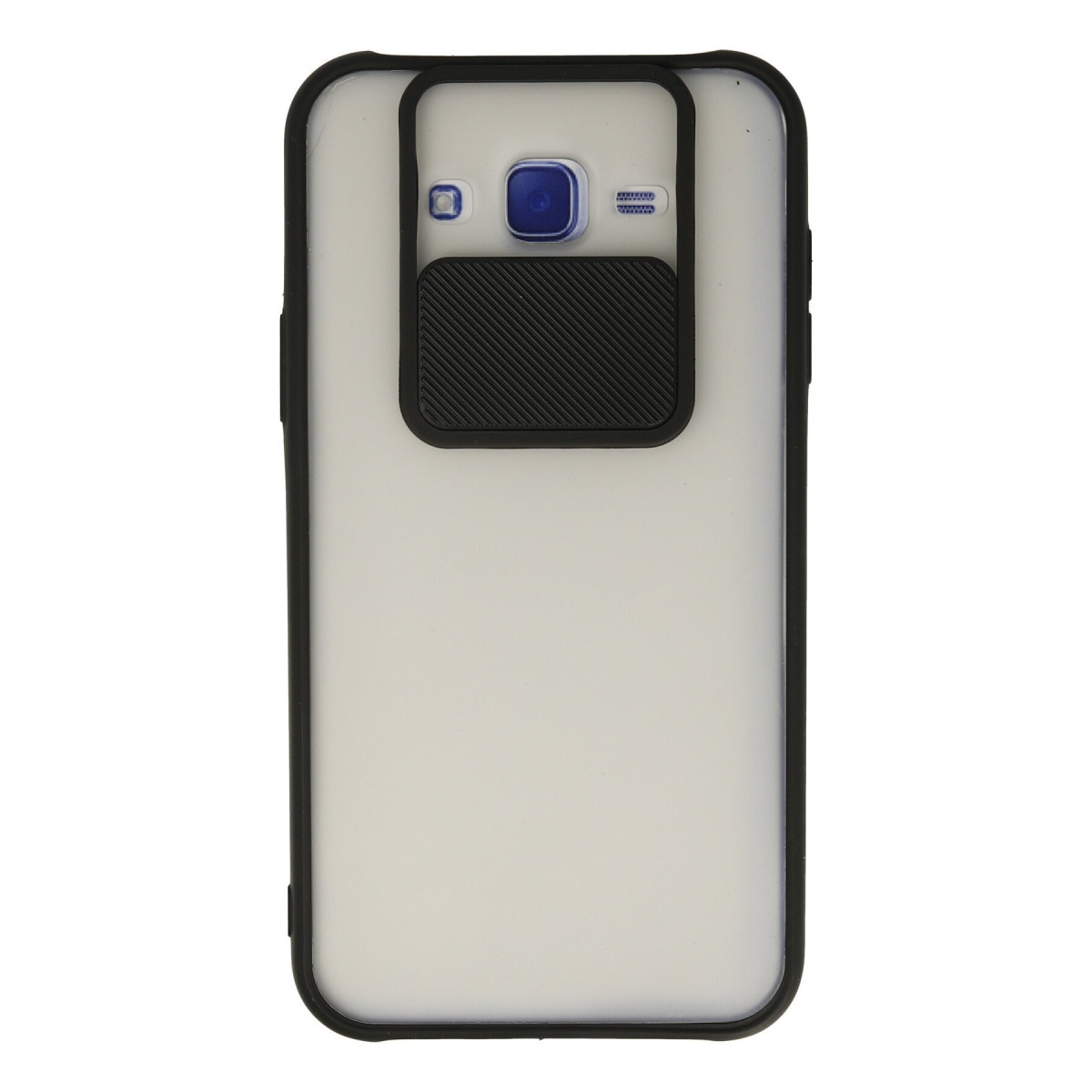 Newface Samsung Galaxy J7 Kılıf Palm Buzlu Kamera Sürgülü Silikon - Siyah — görsel 7