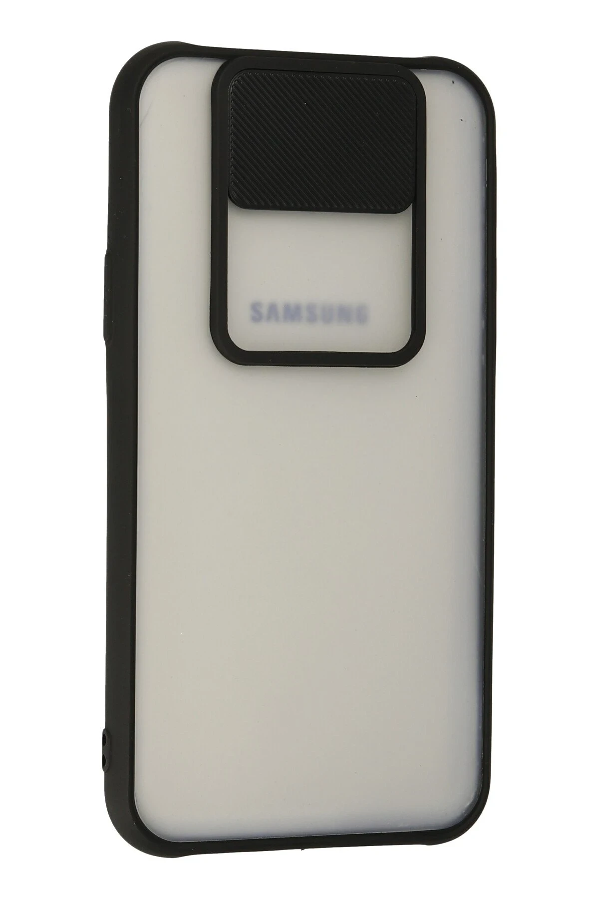 Newface Samsung Galaxy J7 Kılıf Palm Buzlu Kamera Sürgülü Silikon - Siyah