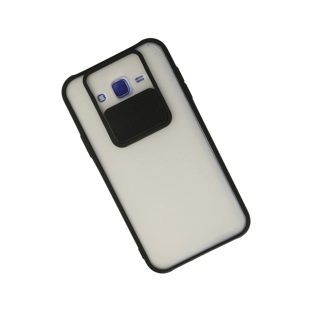 Newface Samsung Galaxy J7 Kılıf Palm Buzlu Kamera Sürgülü Silikon - Siyah — görsel 6