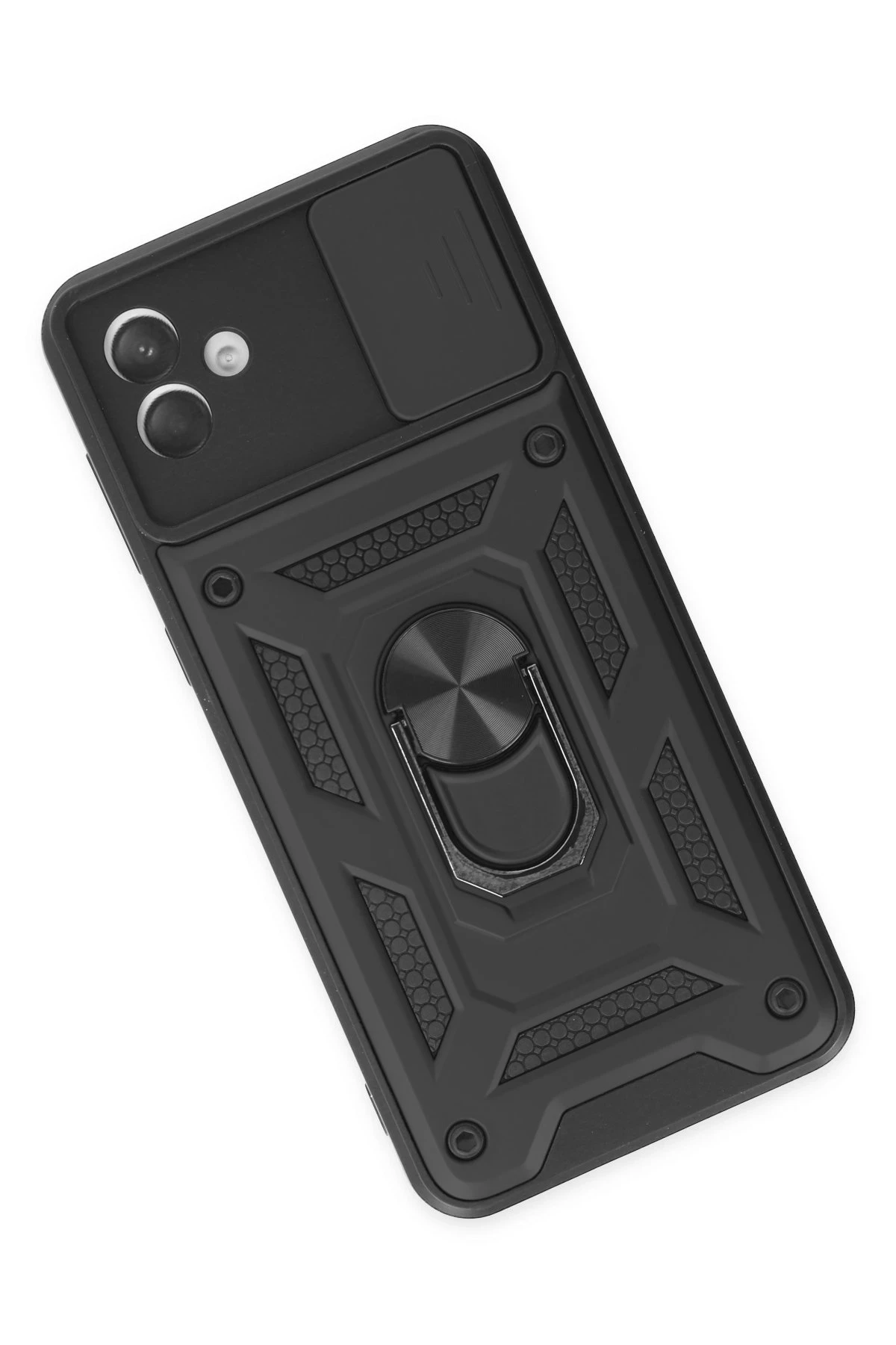 Newface Samsung Galaxy A04 Kılıf Pars Lens Yüzüklü Silikon - Siyah — görsel 3