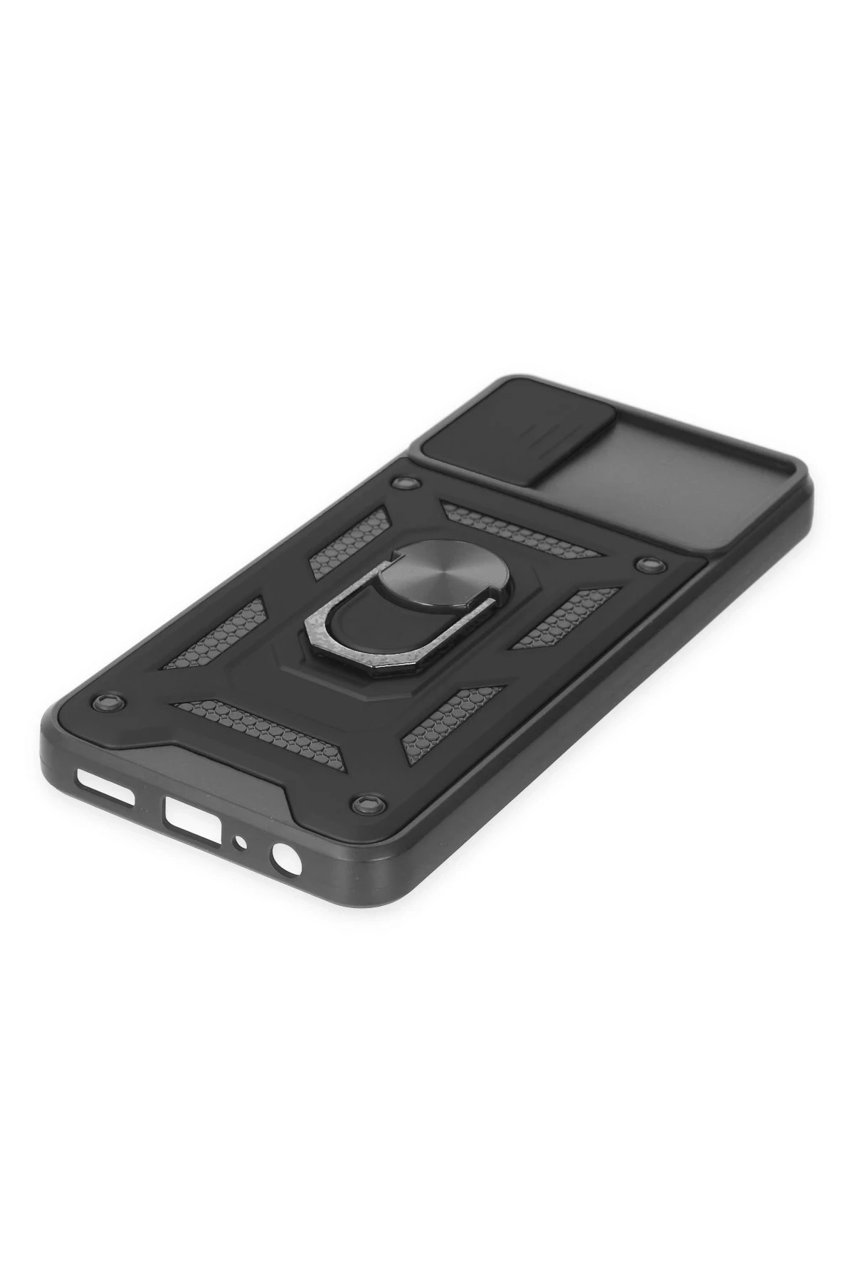 Newface Samsung Galaxy A04 Kılıf Pars Lens Yüzüklü Silikon - Siyah — görsel 5