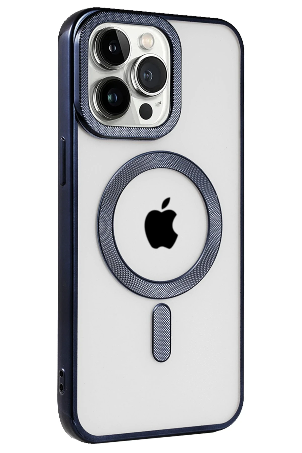 Newface iPhone 15 Pro Kılıf Kronos Magsafe Kapak - Lacivert