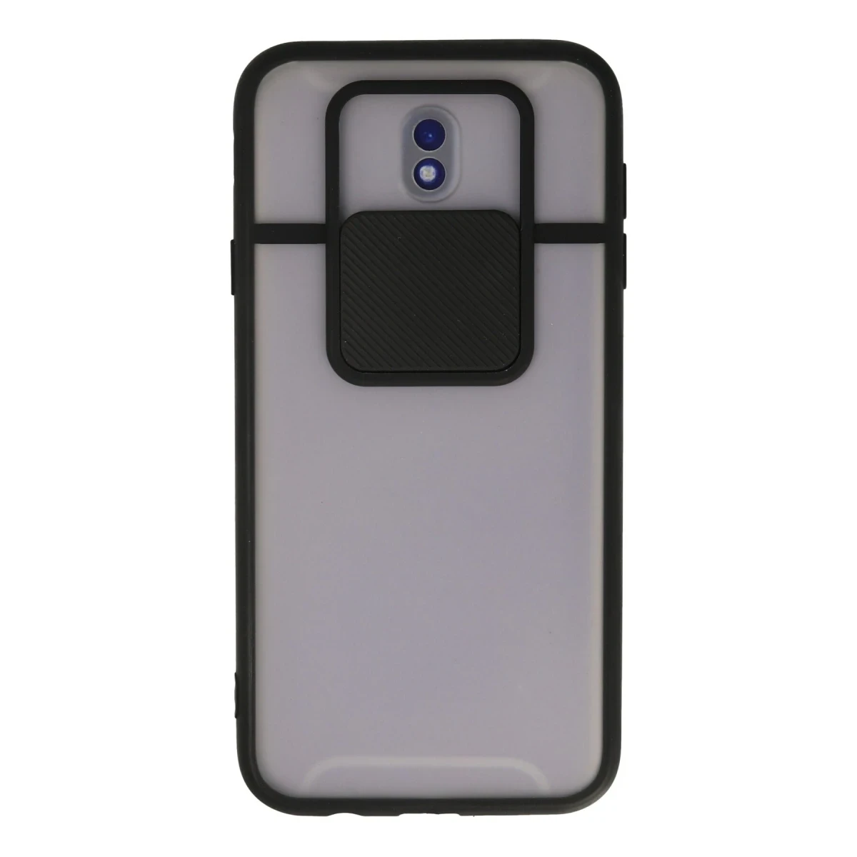 Newface Samsung Galaxy J7 Pro / J730 Kılıf Palm Buzlu Kamera Sürgülü Silikon - Siyah — görsel 4