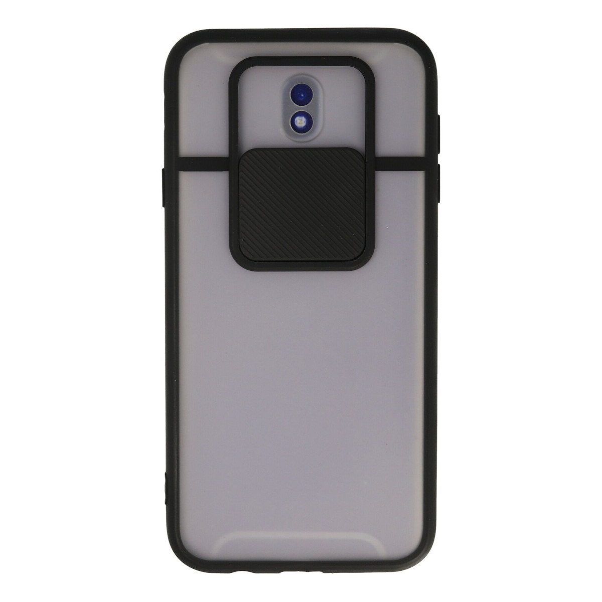 Newface Samsung Galaxy J7 Pro / J730 Kılıf Palm Buzlu Kamera Sürgülü Silikon - Siyah — görsel 7