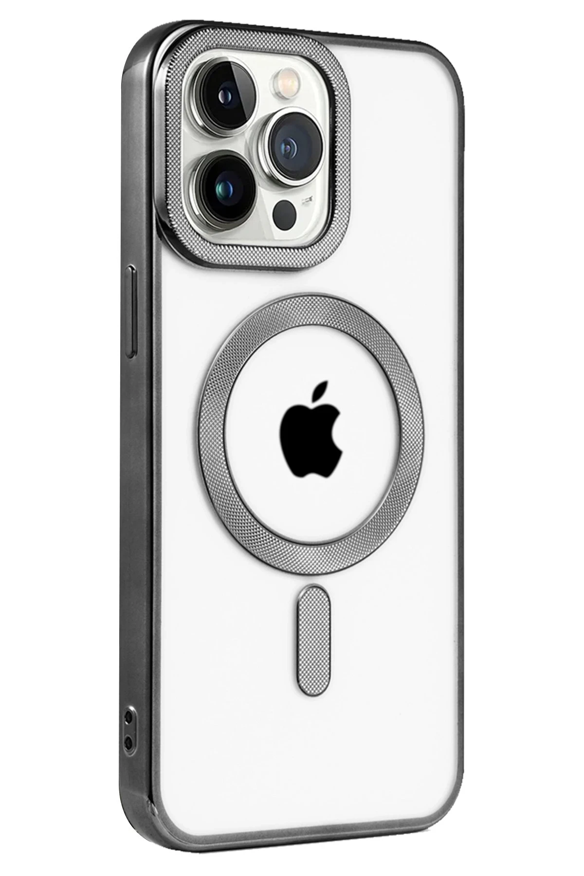 Newface iPhone 15 Pro Max Kılıf Kronos Magsafe Kapak - Siyah