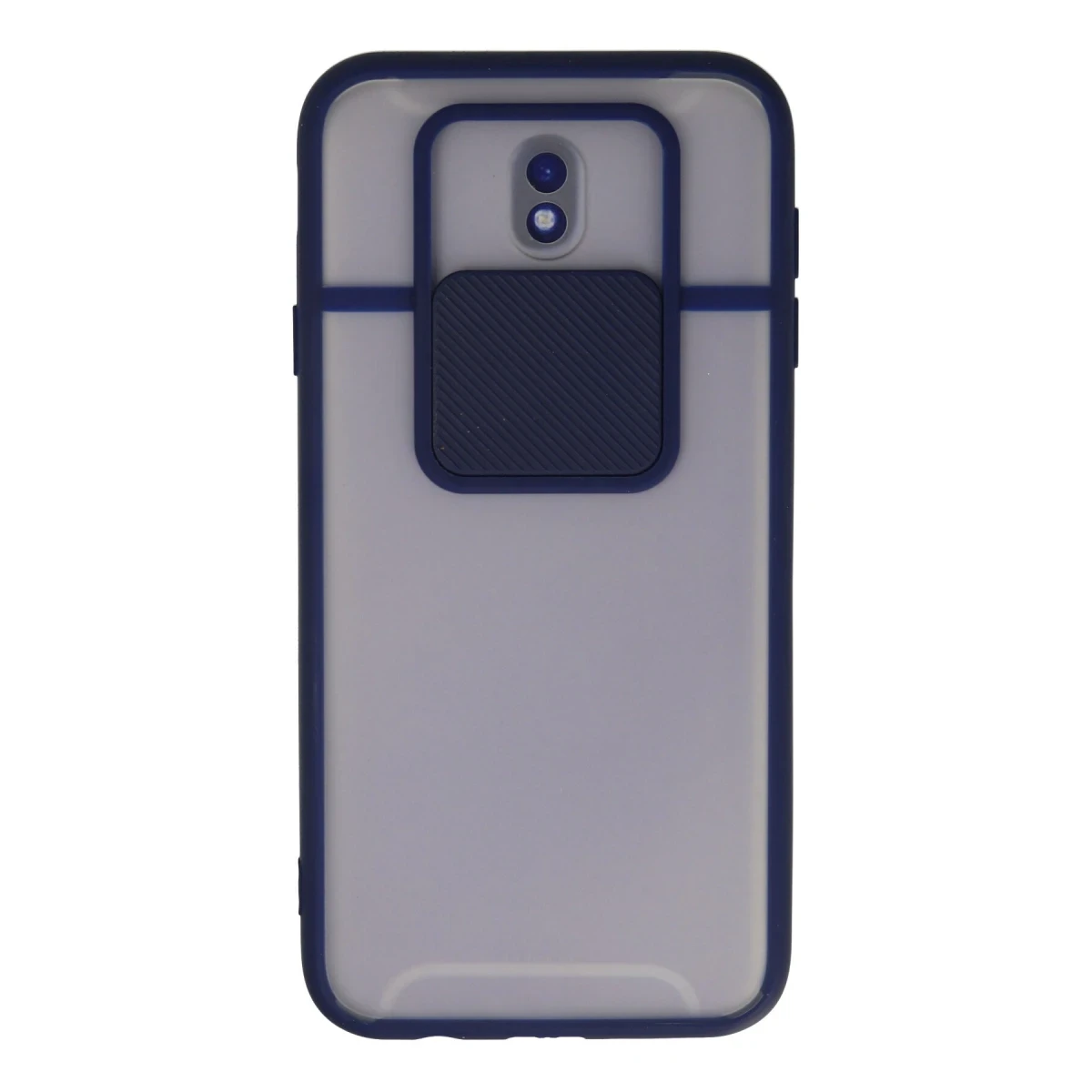 Newface Samsung Galaxy J7 Pro / J730 Kılıf Palm Buzlu Kamera Sürgülü Silikon - Lacivert