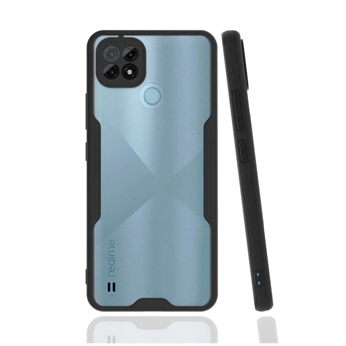 Newface Realme C21 Kılıf Platin Silikon - Siyah — görsel 2
