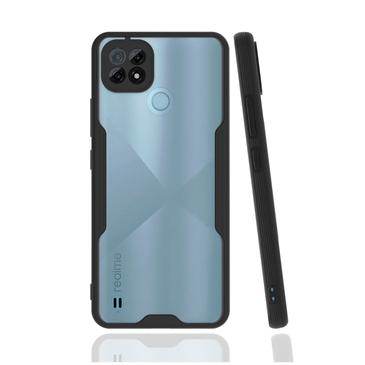 Newface Realme C21 Kılıf Platin Silikon - Siyah — görsel 3