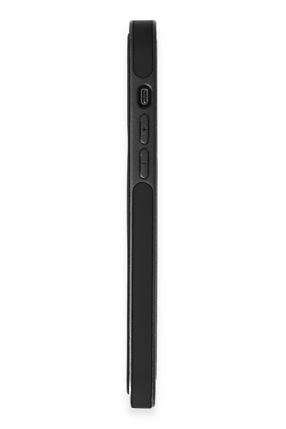 Newface Apple iPhone 15 Pro Kılıf Ozzi Magsafe Deri Kapak - Siyah — görsel 3
