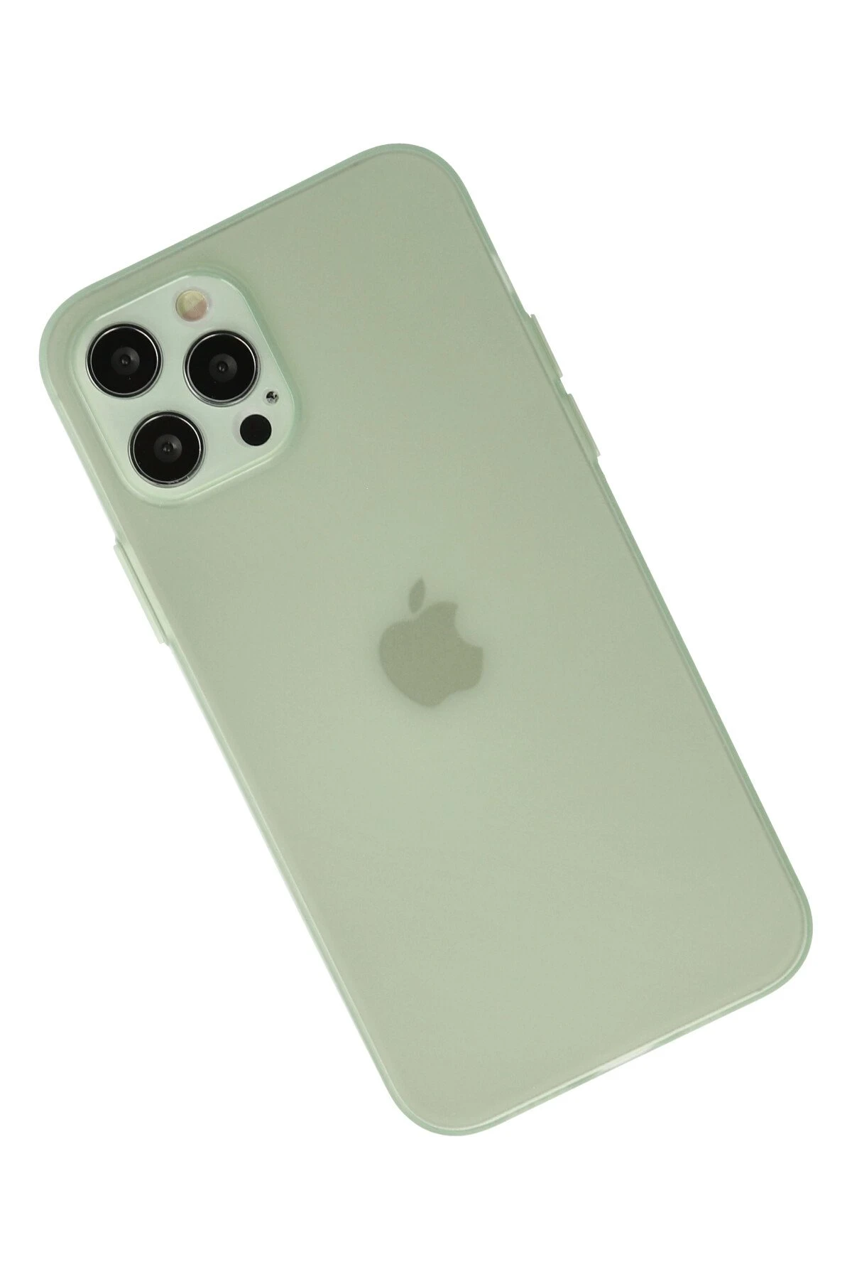 Newface iPhone 12 Pro Max Kılıf Puma Silikon - Açık Yeşil