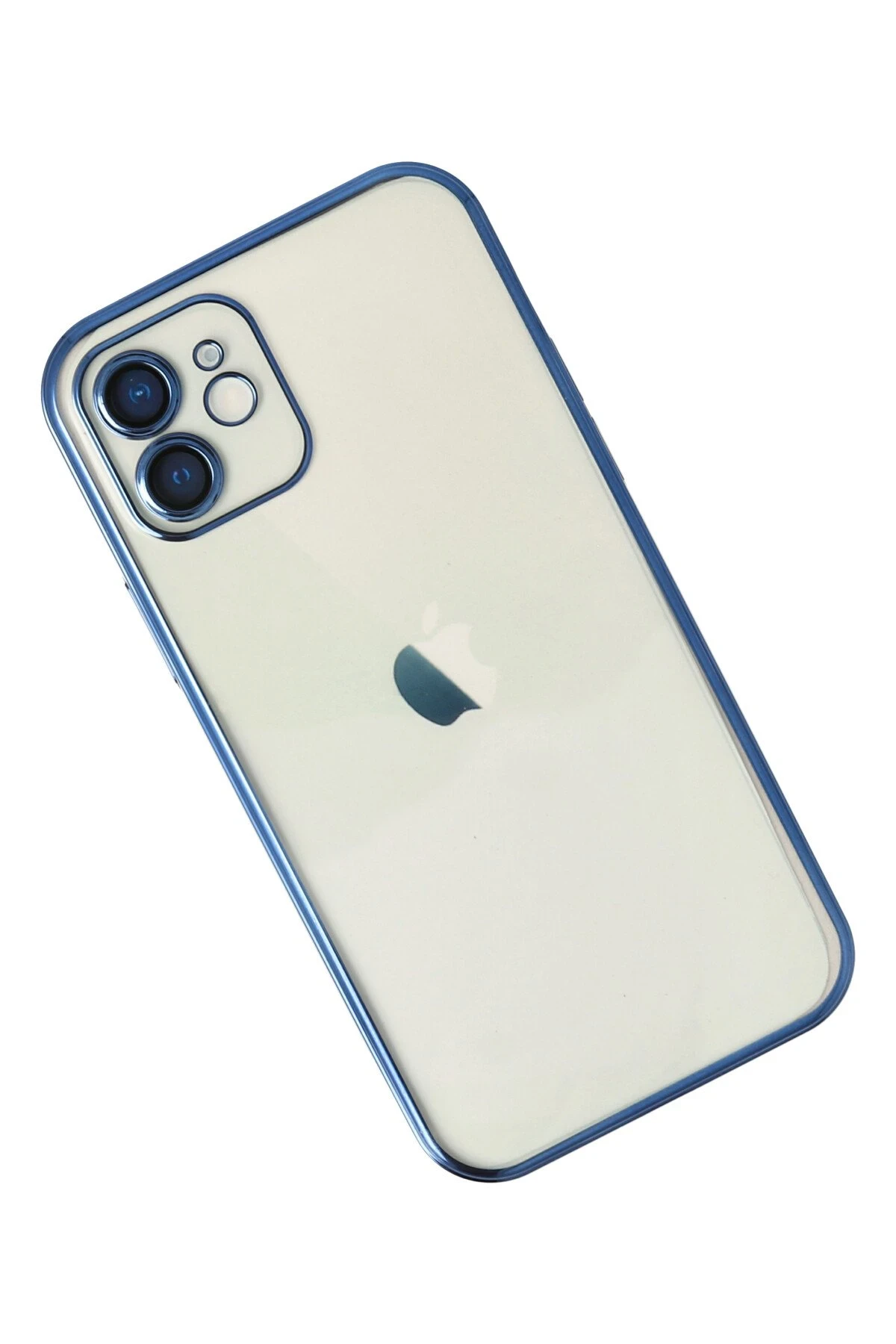 Newface iPhone 12 Kılıf Razer Lensli Silikon - Lacivert