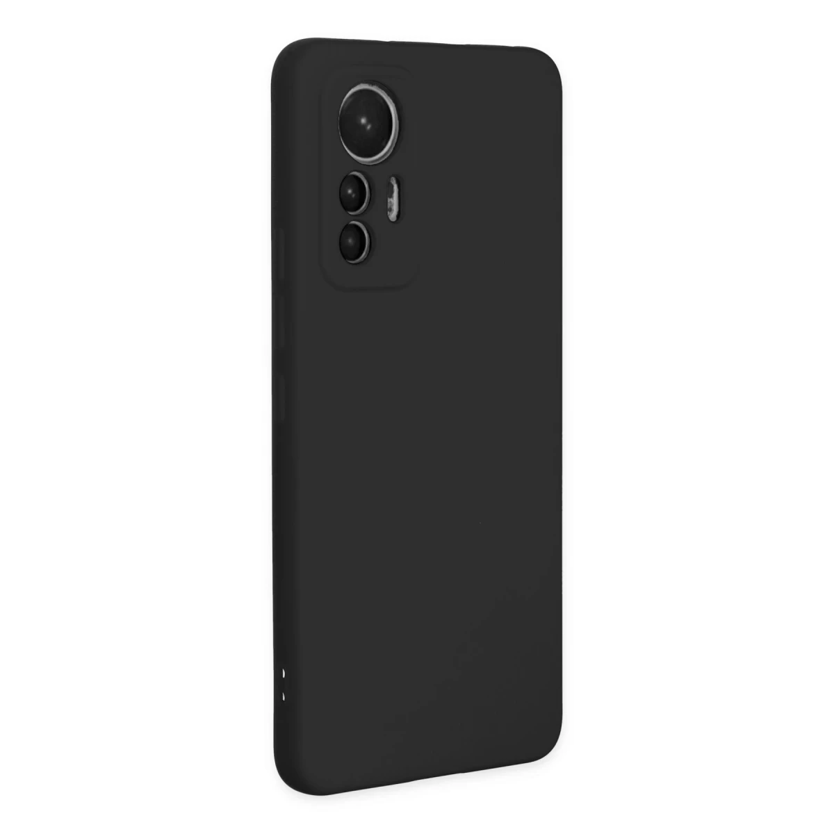 Newface Xiaomi Mi 12 Lite Kılıf Nano içi Kadife Silikon - Siyah — görsel 7