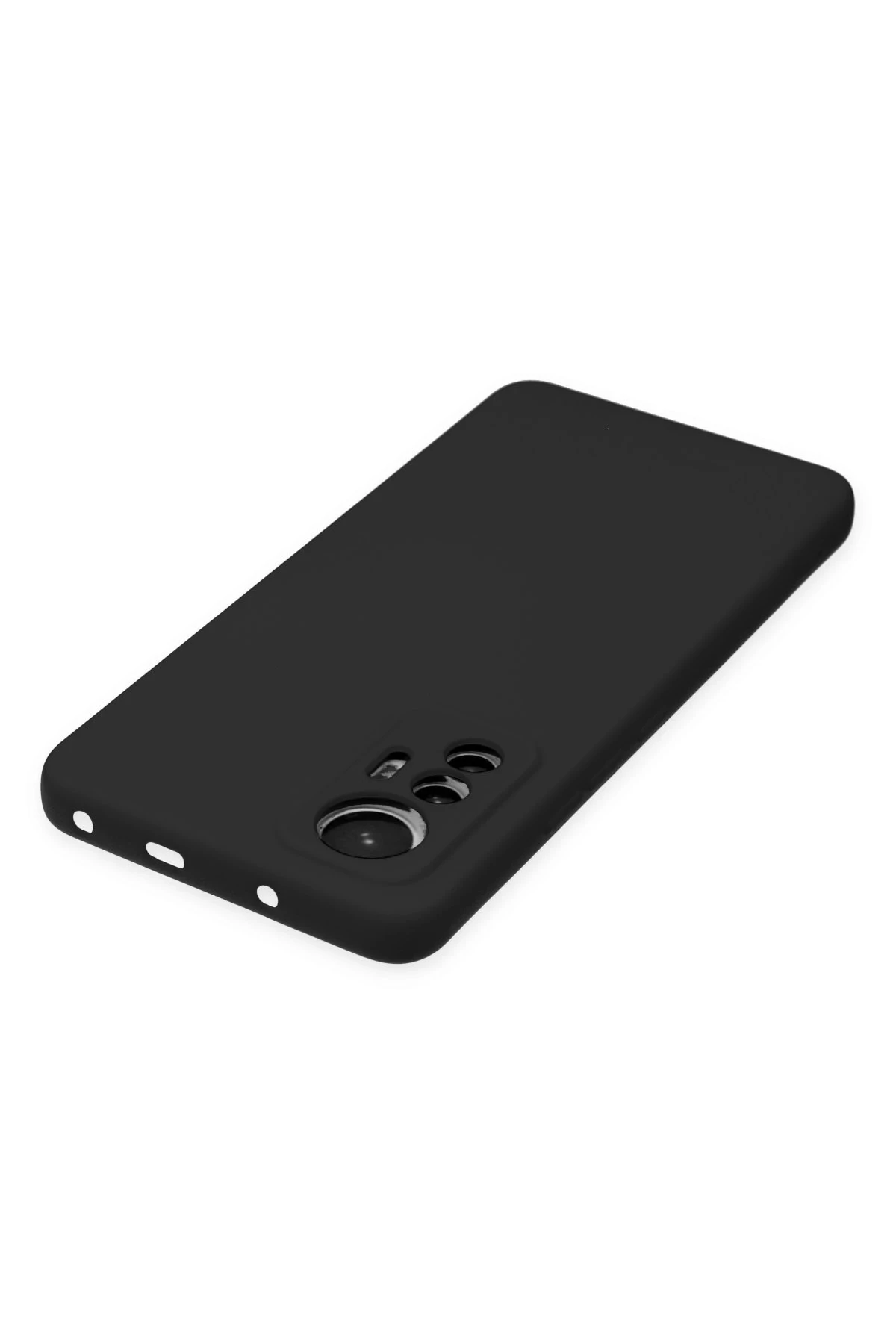 Newface Xiaomi Mi 12 Lite Kılıf Nano içi Kadife Silikon - Siyah