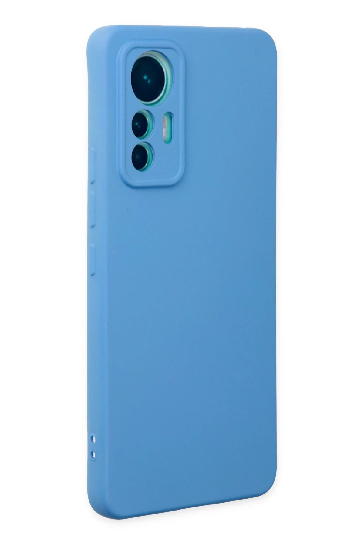 Newface Xiaomi Mi 12 Lite Kılıf Nano içi Kadife Silikon - Mavi