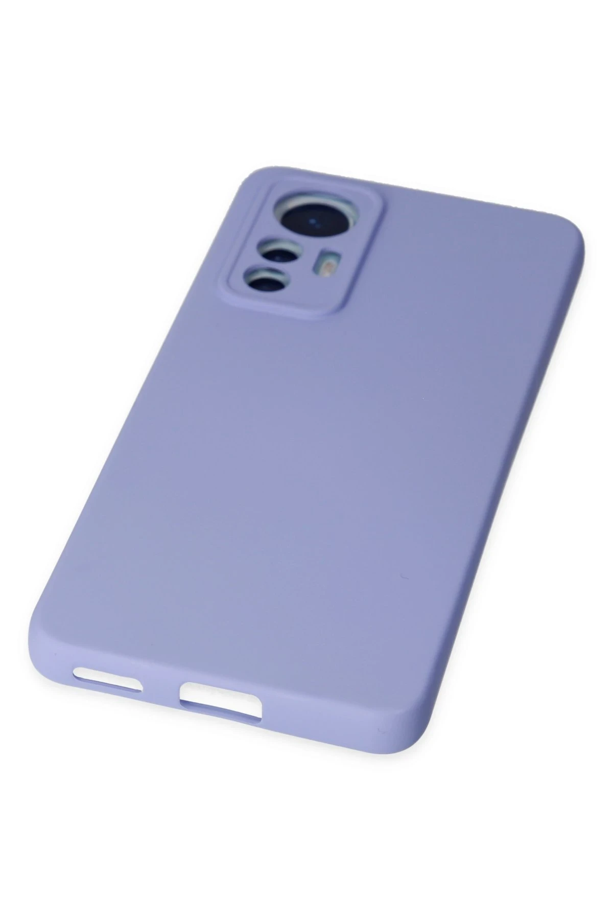 Newface Xiaomi Mi 12 Lite Kılıf Nano içi Kadife Silikon - Lila