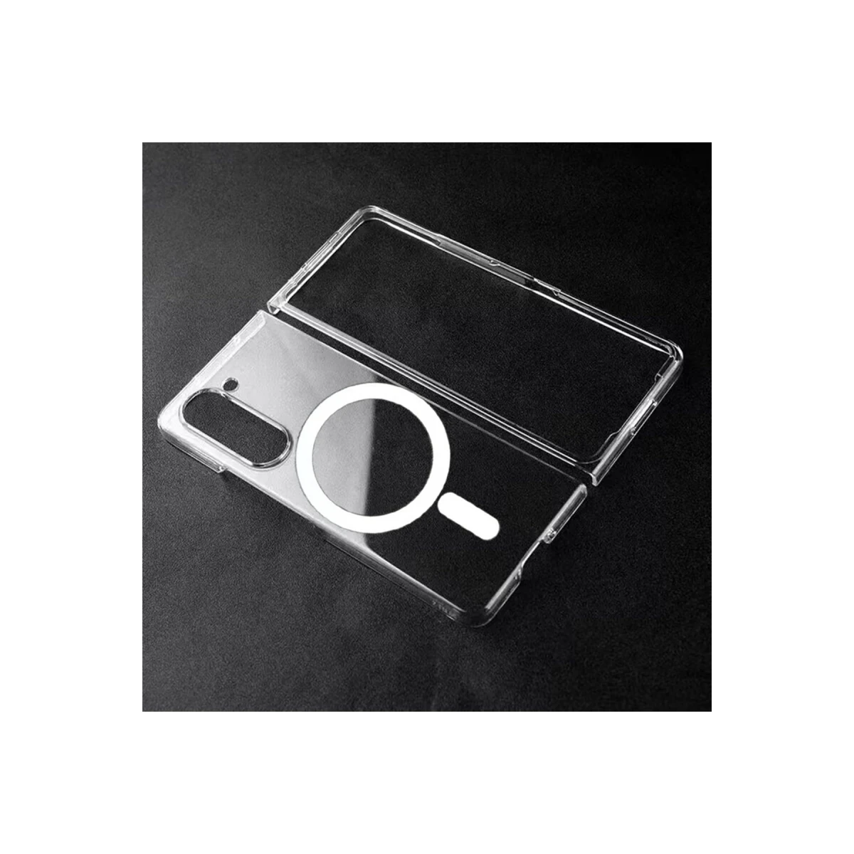 Newface Samsung Galaxy Z Fold 5 Kılıf Magneticsafe Şeffaf Silikon - Şeffaf — görsel 8