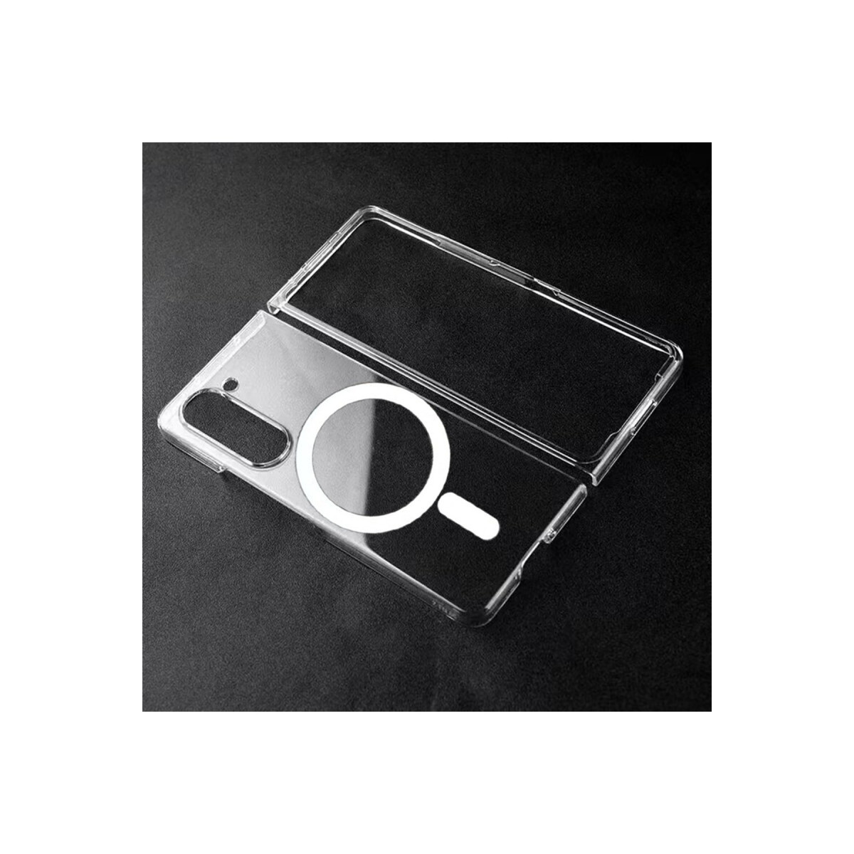 Newface Samsung Galaxy Z Fold 5 Kılıf Magneticsafe Şeffaf Silikon - Şeffaf — görsel 12