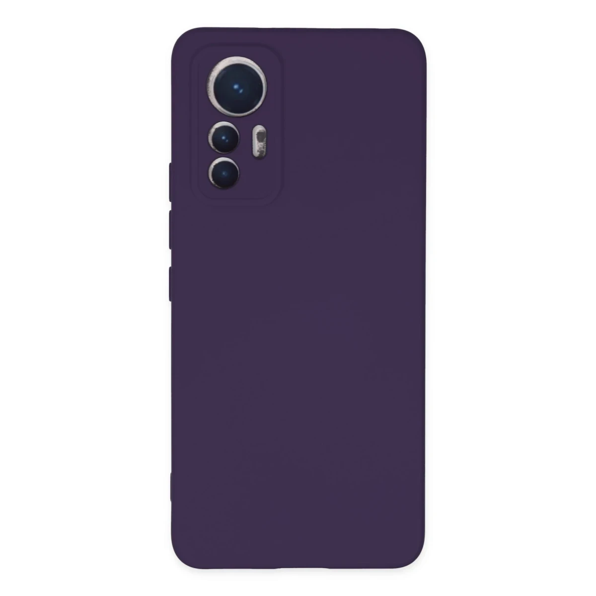 Newface Xiaomi Mi 12 Lite Kılıf Nano içi Kadife Silikon - Mor