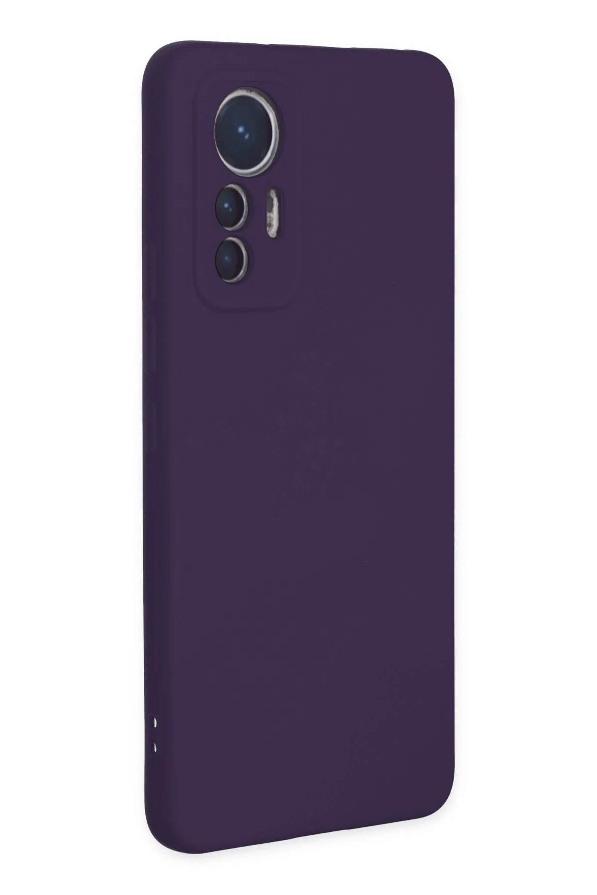 Newface Xiaomi Mi 12 Lite Kılıf Nano içi Kadife Silikon - Mor