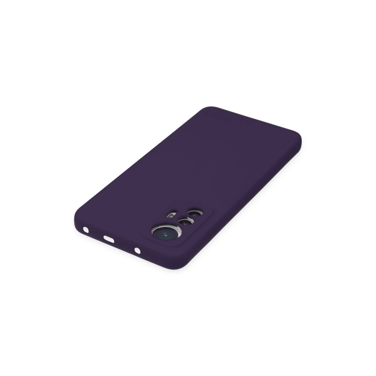 Newface Xiaomi Mi 12 Lite Kılıf Nano içi Kadife Silikon - Mor