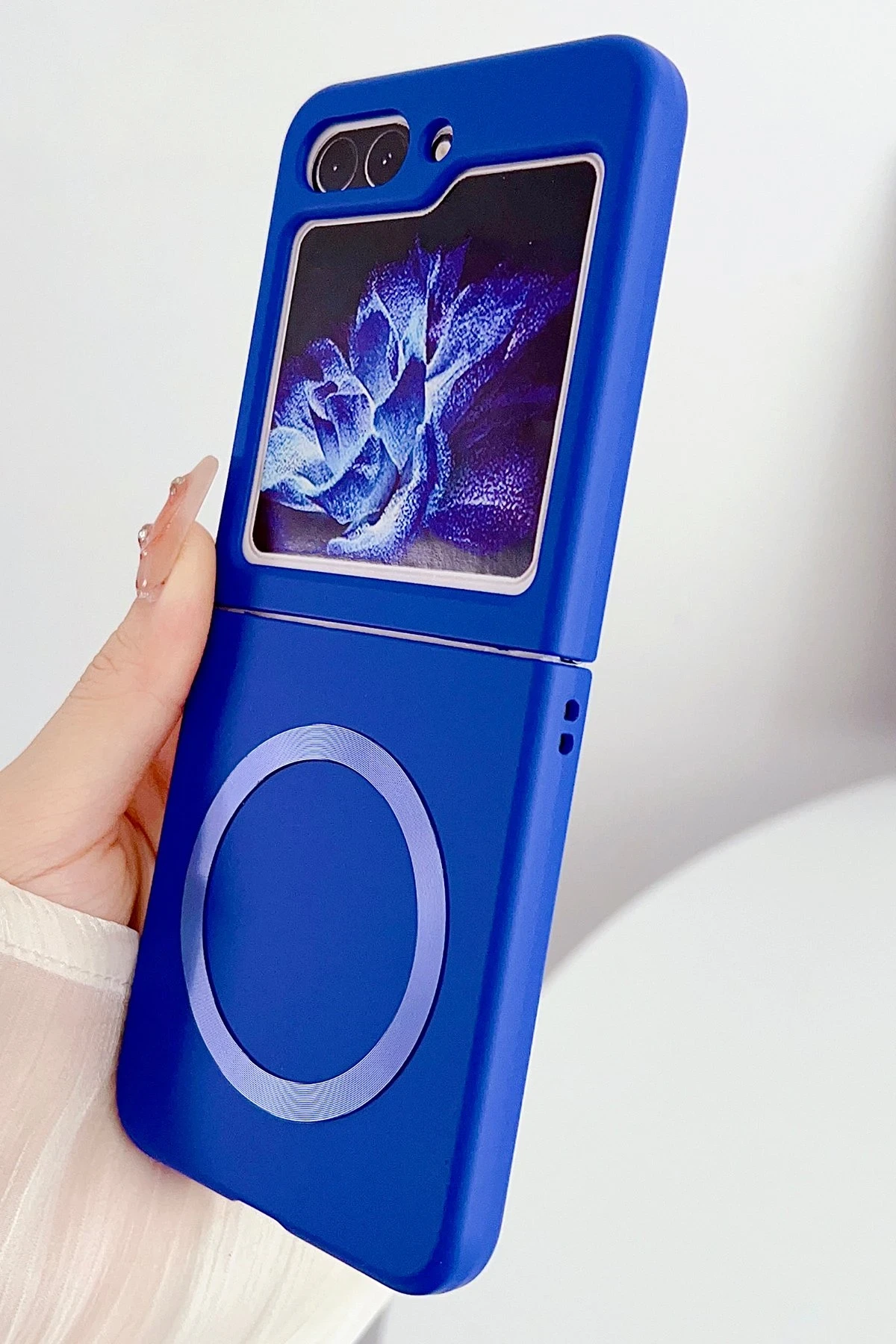 Newface Samsung Galaxy Z Flip 5 Kılıf Mata Fold Kapak - Siyah — görsel 4