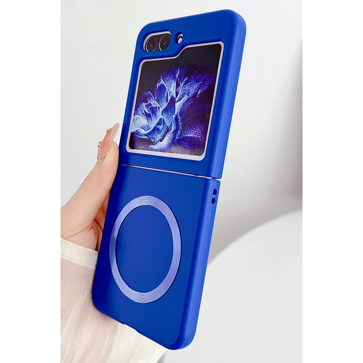 Newface Samsung Galaxy Z Flip 5 Kılıf Mata Fold Kapak - Siyah — görsel 9