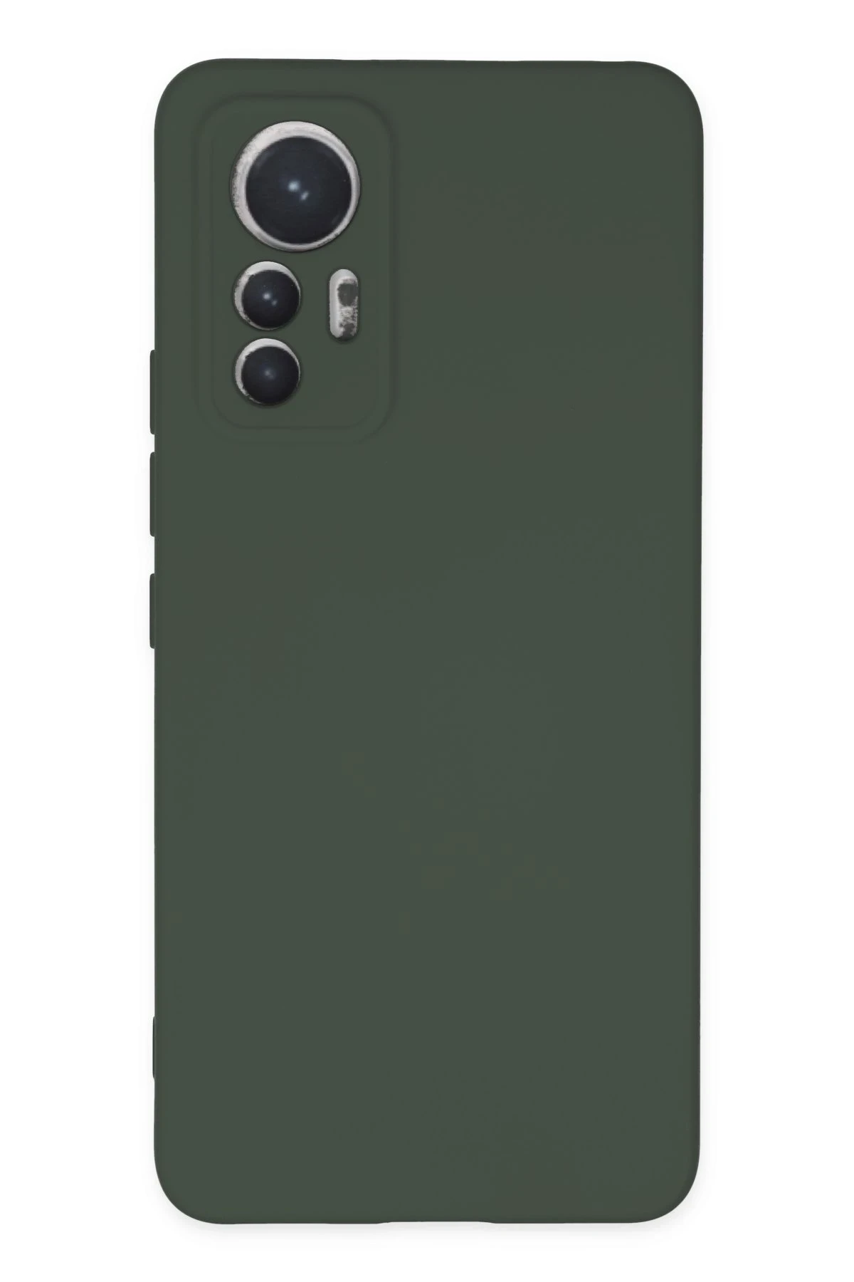 Newface Xiaomi Mi 12 Lite Kılıf Nano içi Kadife Silikon - Koyu Yeşil