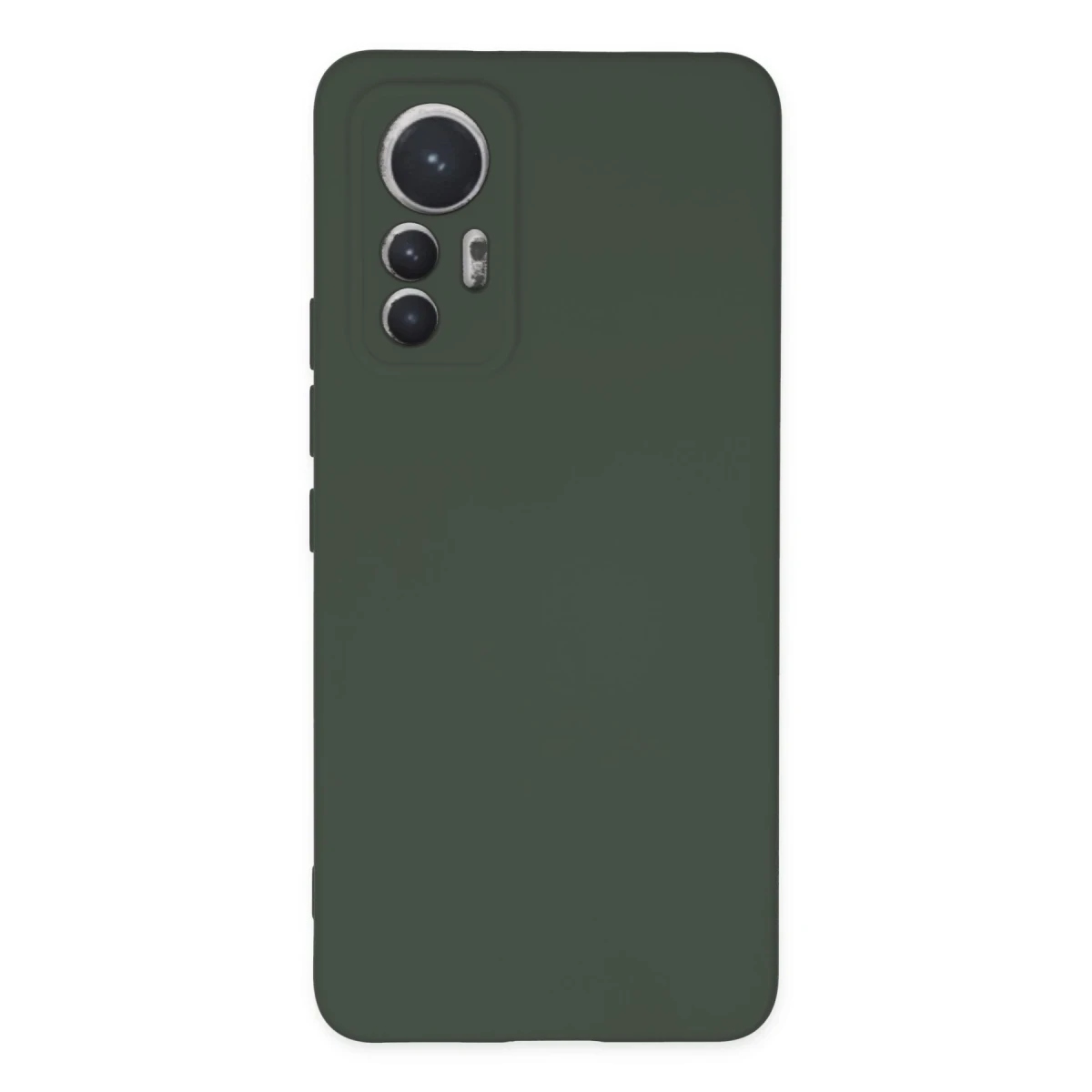 Newface Xiaomi Mi 12 Lite Kılıf Nano içi Kadife Silikon - Koyu Yeşil
