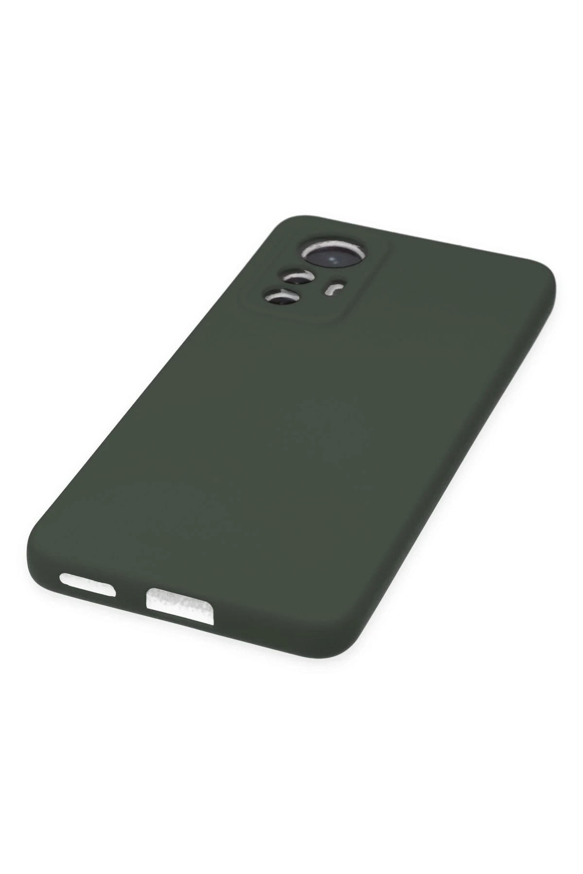 Newface Xiaomi Mi 12 Lite Kılıf Nano içi Kadife Silikon - Koyu Yeşil