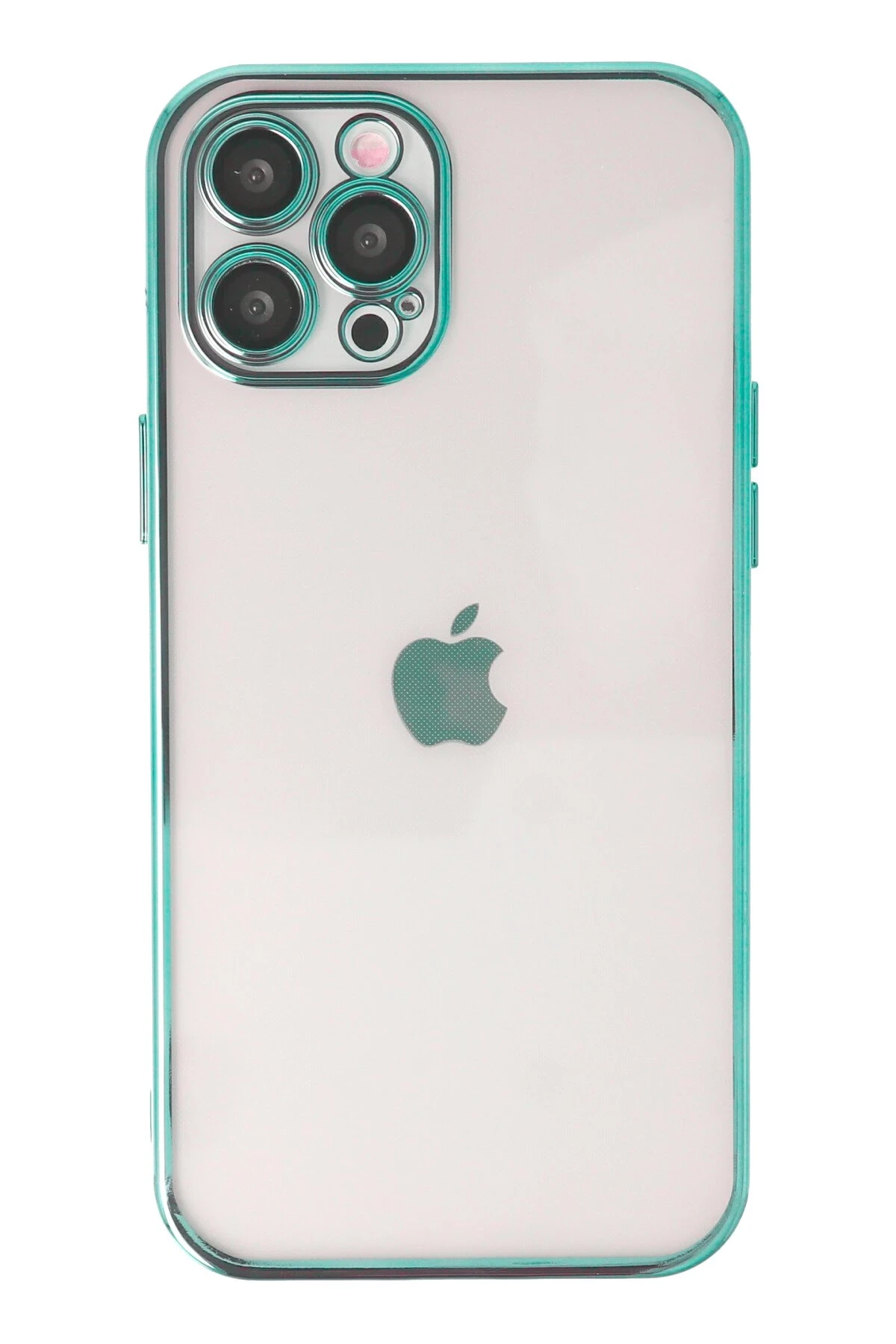 Newface iPhone 12 Pro Kılıf Razer Lensli Silikon - Yeşil