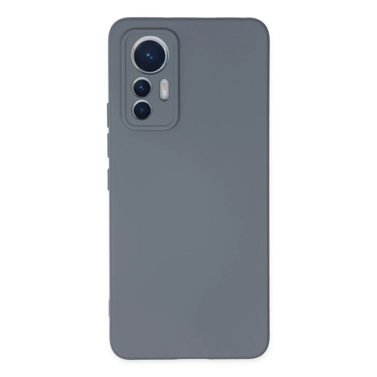 Newface Xiaomi Mi 12 Lite Kılıf Nano içi Kadife Silikon - Gri